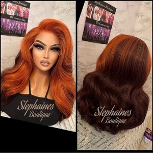 Human Hair Blended lace front wig